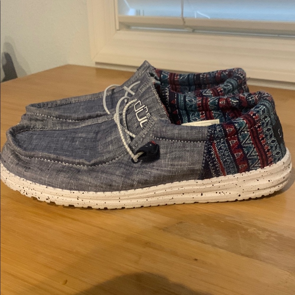 Hey Dude Blue size 8